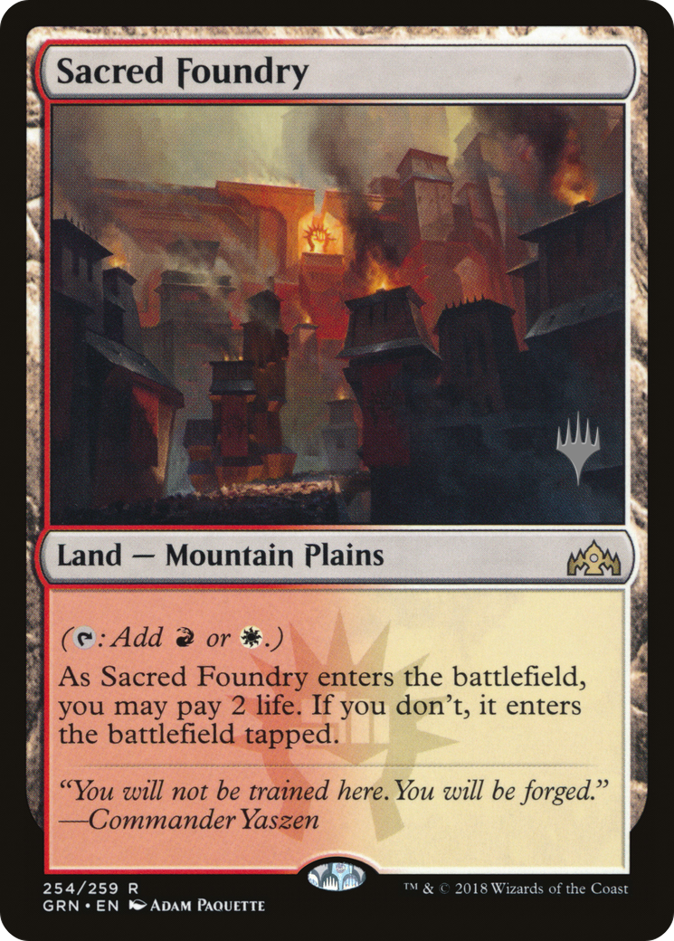 Sacred Foundry (PPELD-254P) [Guilds of Ravnica Promos]