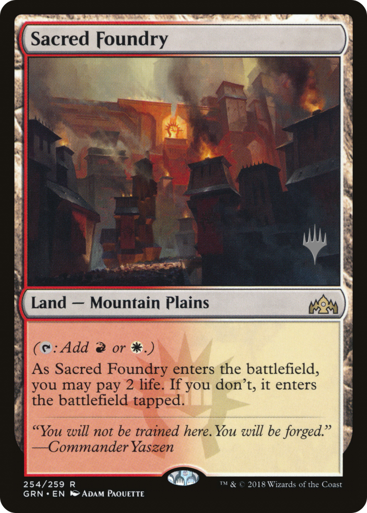 Sacred Foundry (PPELD-254P) [Promo Pack: Guilds of Ravnica Promos]
