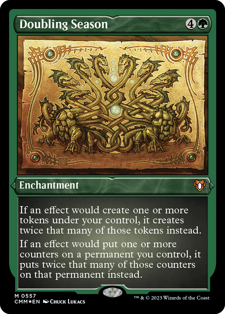 Doubling Season (CMM-557) [Commander Masters] Etched Foil