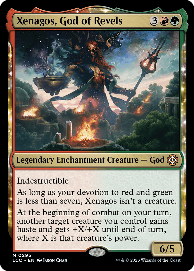 Xenagos, God of Revels (LCC-295) [The Lost Caverns of Ixalan Commander]: (enchantment)