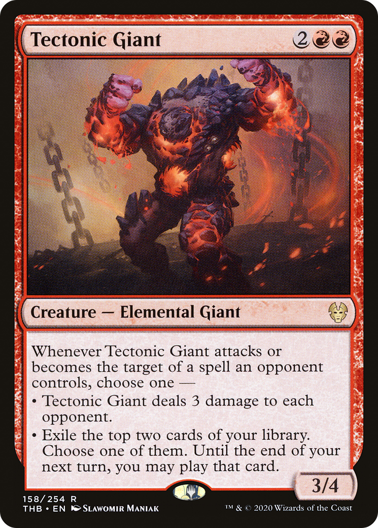 Tectonic Giant (THB-158) [Theros Beyond Death] Foil