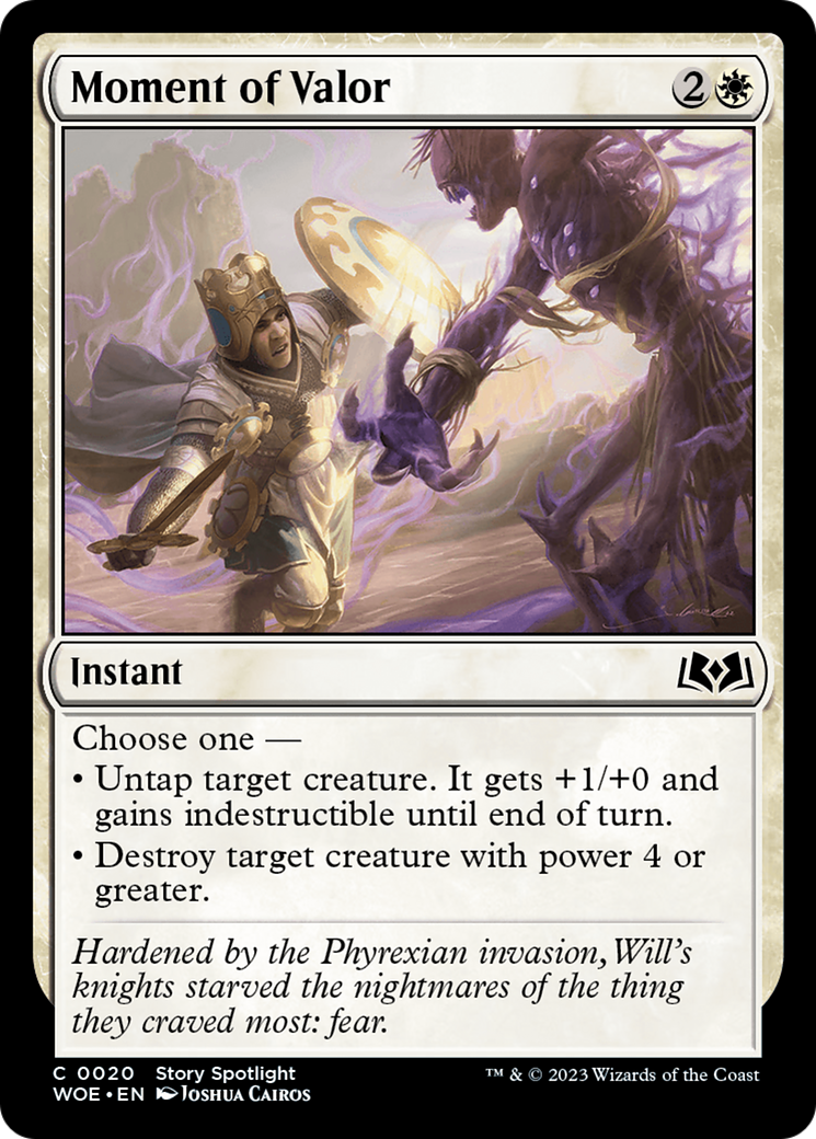 Moment of Valor (WOE-020) [Wilds of Eldraine] Foil