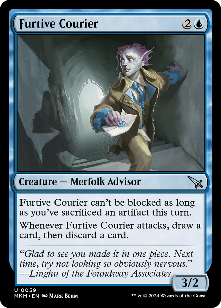Furtive Courier (MKM-059) [Murders at Karlov Manor]