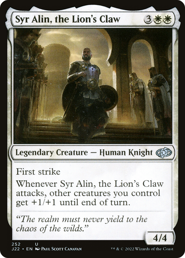 Syr Alin, the Lion's Claw (J22-252) [Jumpstart 2022]