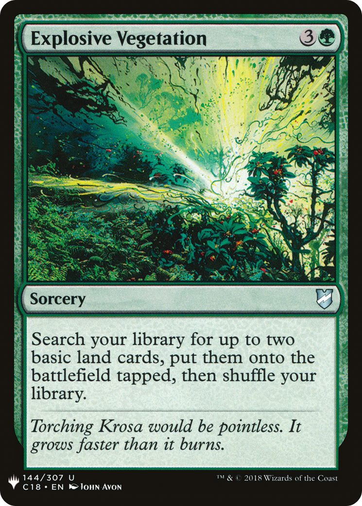 Explosive Vegetation (LIST-C18-144) [The List]