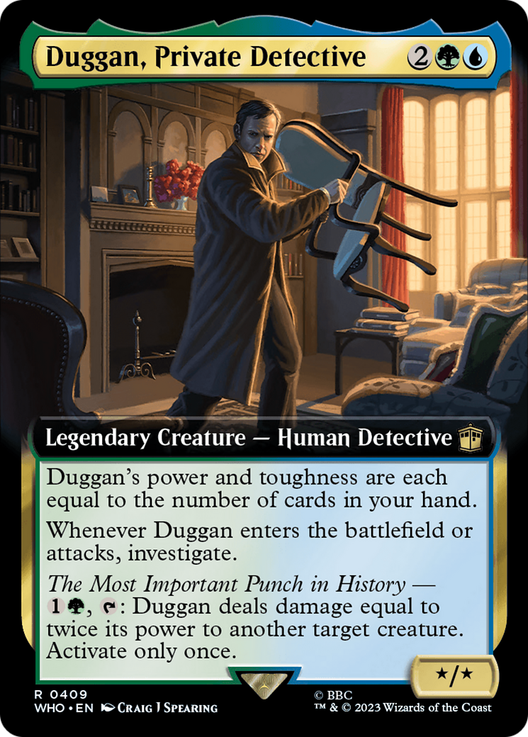 Duggan, Private Detective (WHO-409) [Doctor Who]: (Extended Art) Foil