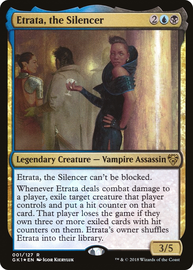 Etrata, the Silencer (GR1-001) [GRN Guild Kit] Foil