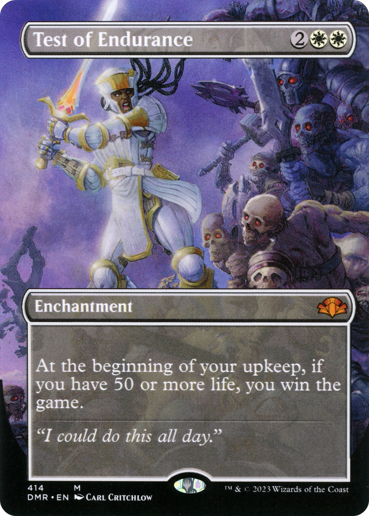 Test of Endurance (DMR-414) [Dominaria Remastered] (Borderless)
