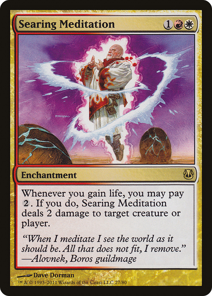 Searing Meditation (DDH-027) [Duel Decks: Ajani vs. Nicol Bolas]