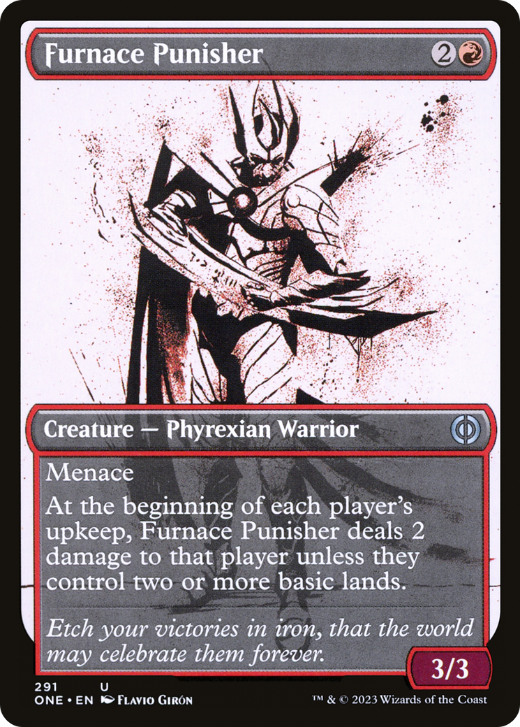 Furnace Punisher (Showcase) (ONE-291) [Phyrexia: All Will Be One] Foil