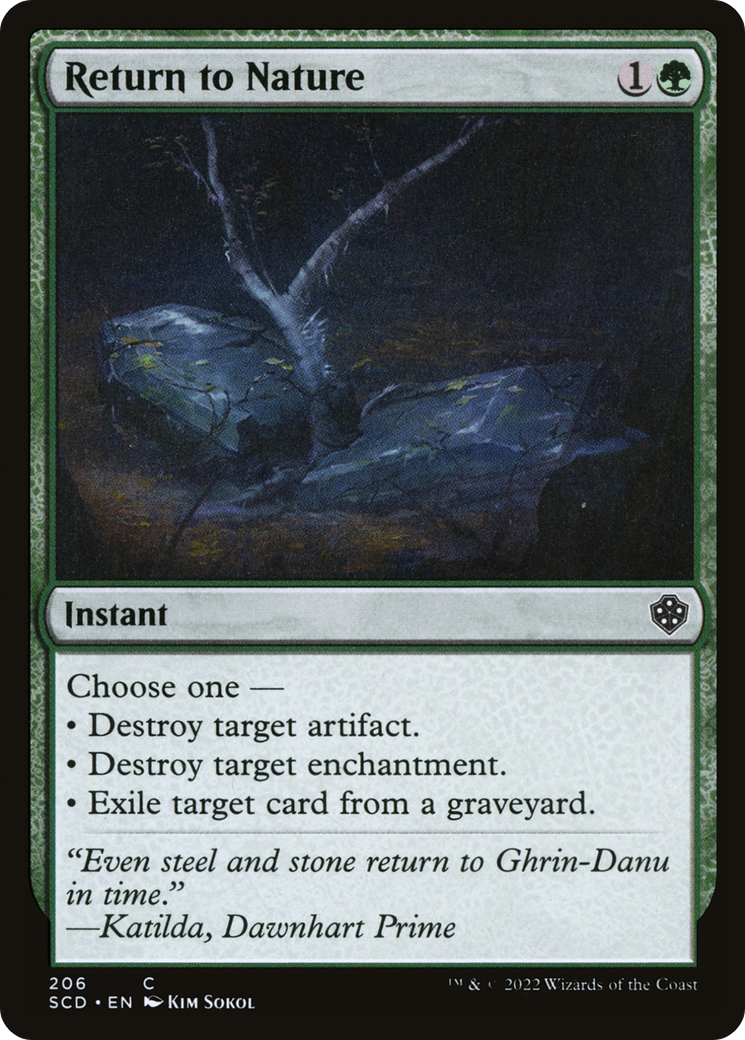 Return to Nature (SCD-206) [Starter Commander Decks]