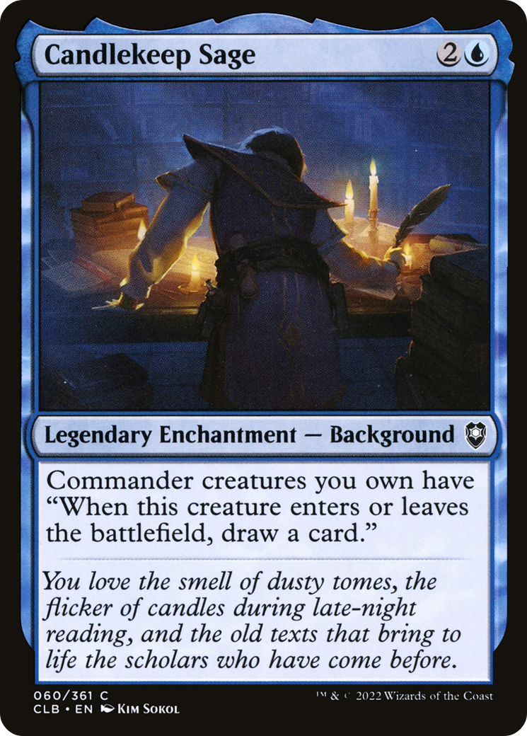 Candlekeep Sage (CLB-060) [Commander Legends: Battle for Baldur's Gate]