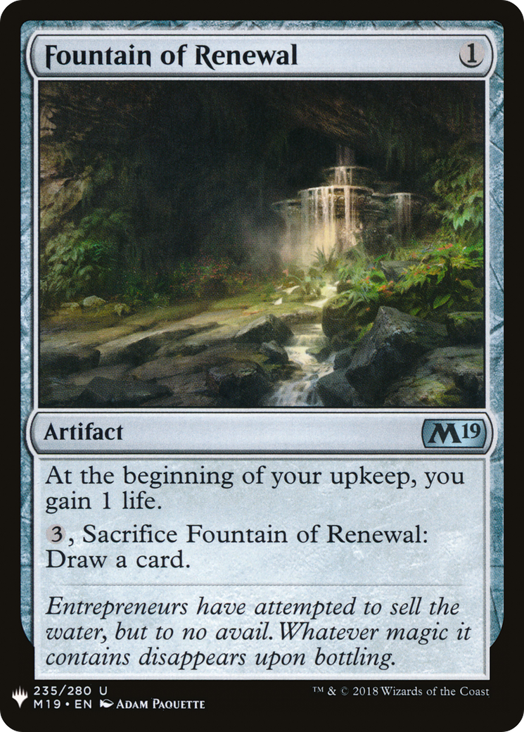 Fountain of Renewal (LIST-M19-235) [The List]