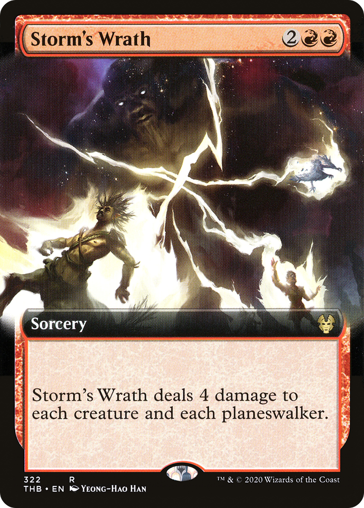 Storm's Wrath (THB-322) [Theros Beyond Death]: (Extended Art) Foil