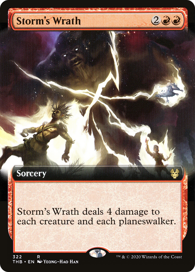 Storm's Wrath (Extended Art) (THB-322) [Theros Beyond Death]