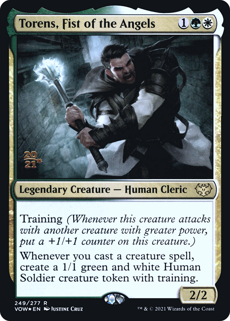Torens, Fist of the Angels (PRE-249) [Innistrad: Crimson Vow Promos] Foil