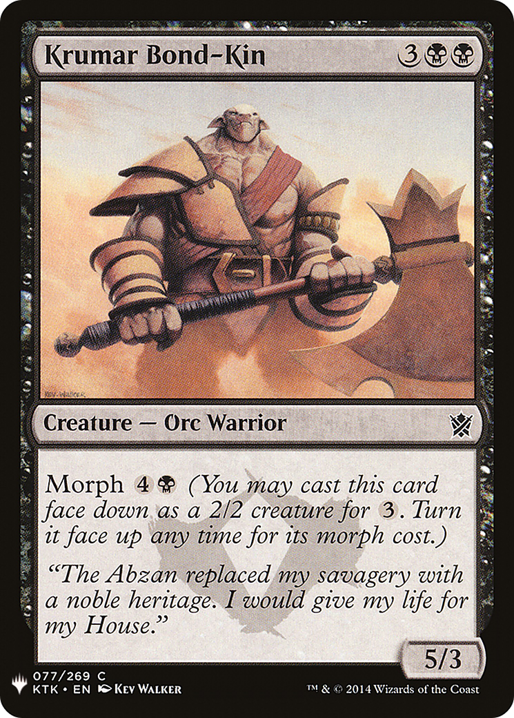 Krumar Bond-Kin (LIST-KTK-77) [The List]
