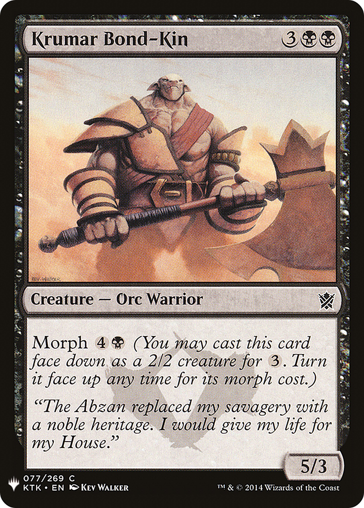 Krumar Bond-Kin (LIST-KTK-77) [The List]