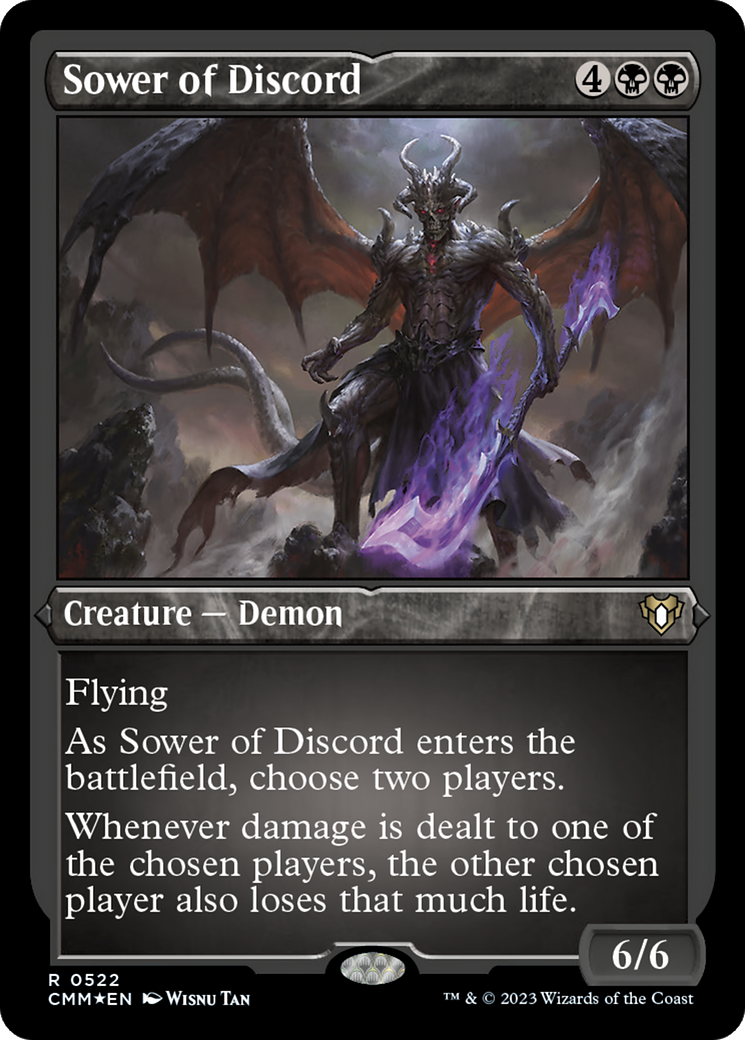 Sower of Discord (CMM-522) [Commander Masters] Etched Foil