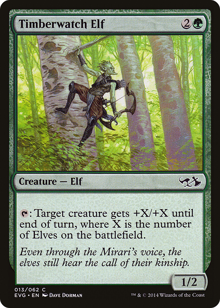 Timberwatch Elf (DD3-013) [Duel Decks Anthology: Elves vs. Goblins]