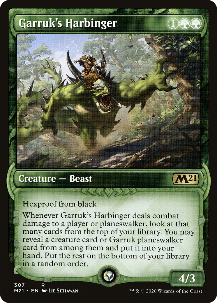 Garruk's Harbinger (Showcase) (M21-307) [Core Set 2021]