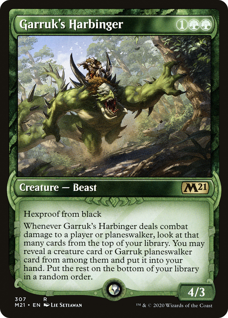 Garruk's Harbinger (M21-307) [Core Set 2021]: (Showcase) Foil