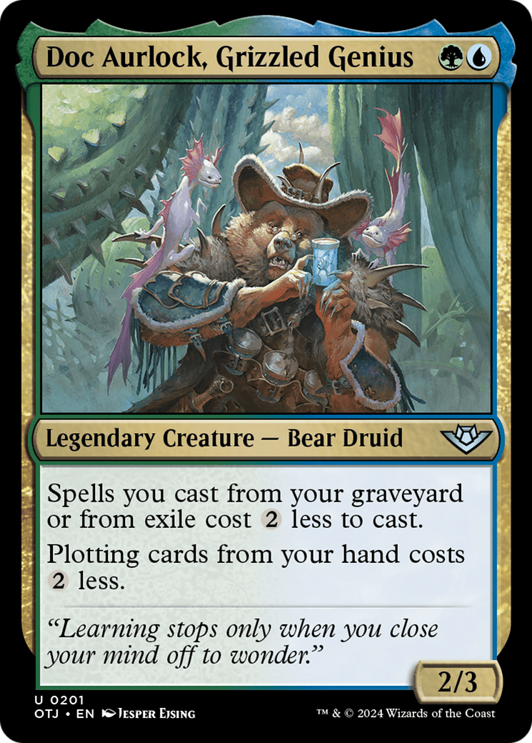 Doc Aurlock, Grizzled Genius (OTJ-201) [Outlaws of Thunder Junction] Foil