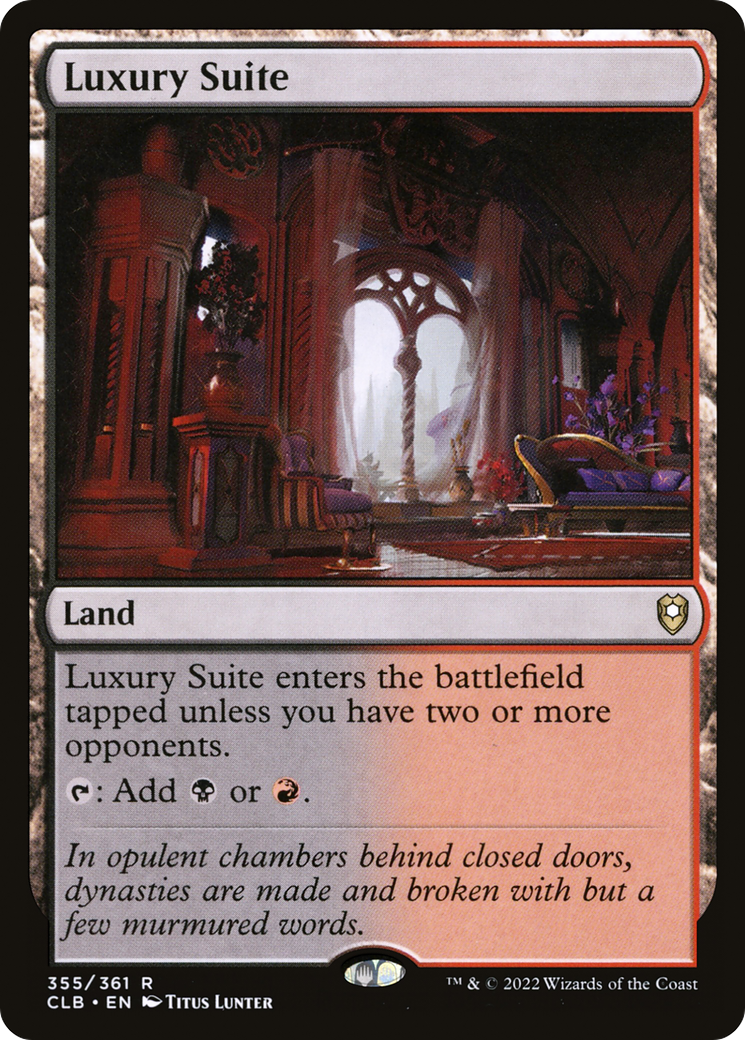 Luxury Suite (CLB-355) [Commander Legends: Battle for Baldur's Gate] Foil