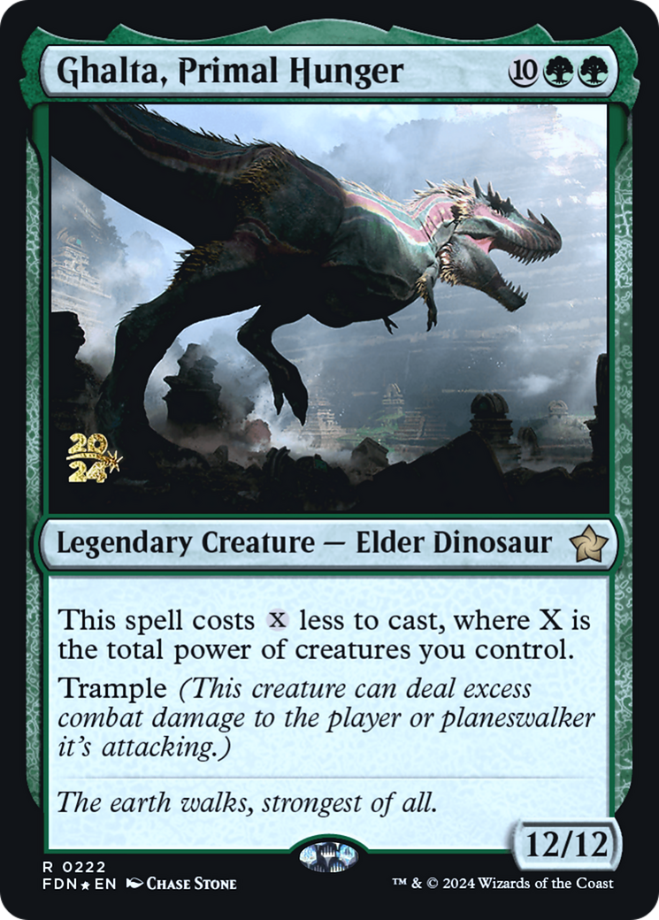 Ghalta, Primal Hunger (PRE-222S) [Foundations Promos] Foil