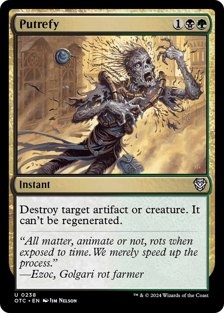 Putrefy (OTC-238) [Outlaws of Thunder Junction Commander]
