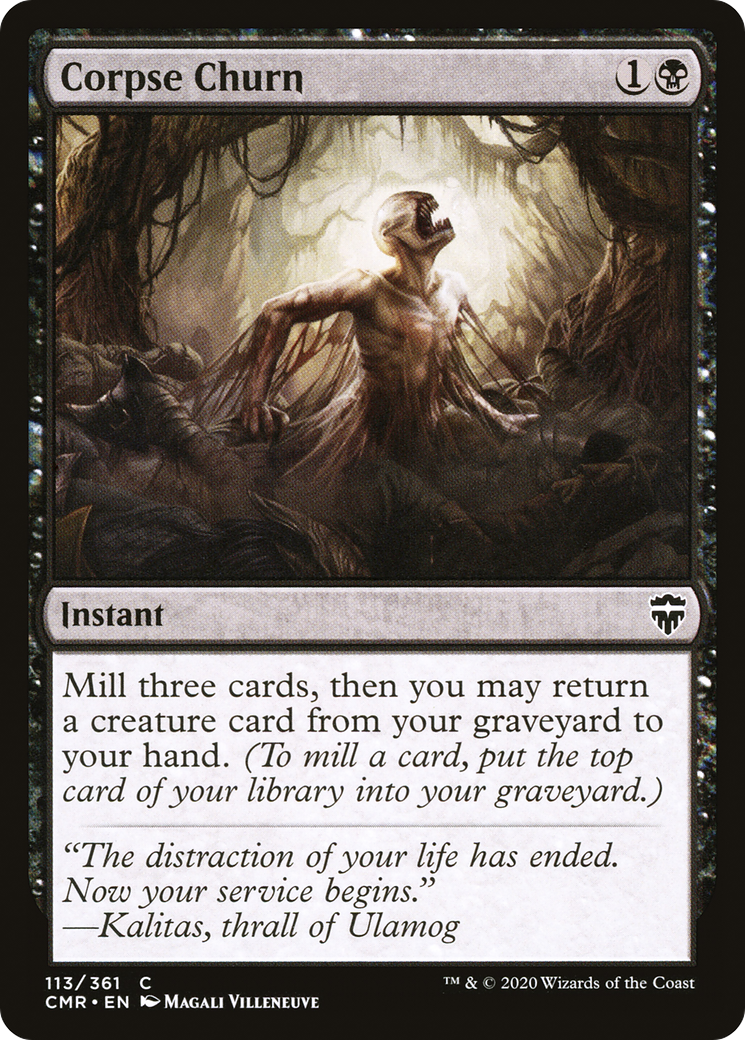 Corpse Churn (CMR-113) [Commander Legends] Foil