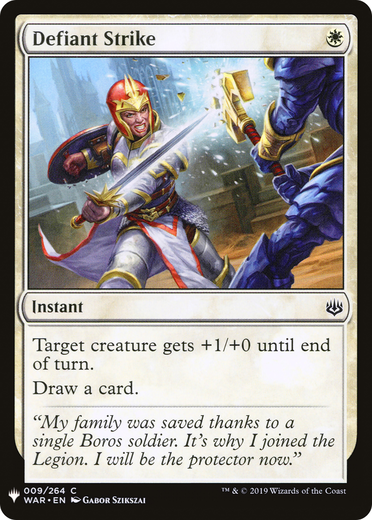 Defiant Strike (LIST-WAR-9) [The List]