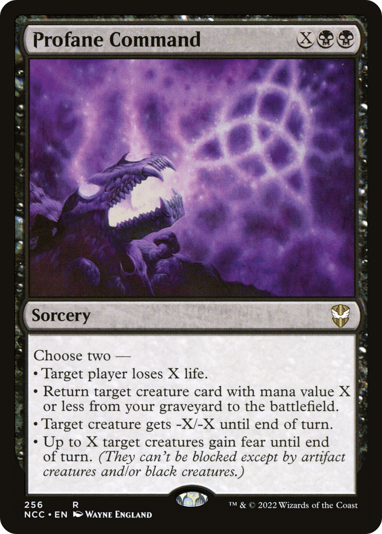 Profane Command (NCC-256) [New Capenna Commander]