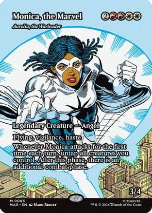 Monica, the Marvel - Aurelia, the Warleader (Borderless) (MAR-086) [Marvel Universe Eternal-Legal]
