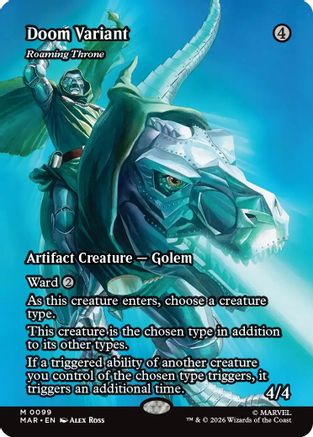 Doom Variant - Roaming Throne (Borderless) (MAR-099) [Marvel Universe Eternal-Legal]