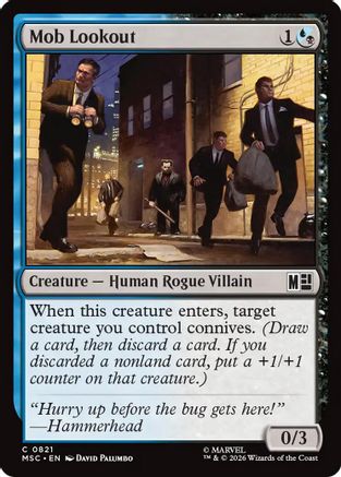 Mob Lookout (MSC-821) [Commander: Marvel Super Heroes] Foil