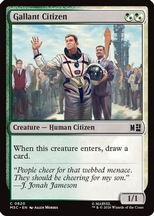 Gallant Citizen (MSC-820) [Commander: Marvel Super Heroes] Foil
