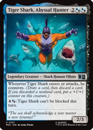Tiger Shark, Abyssal Hunter (MSC-747) [Commander: Marvel Super Heroes]