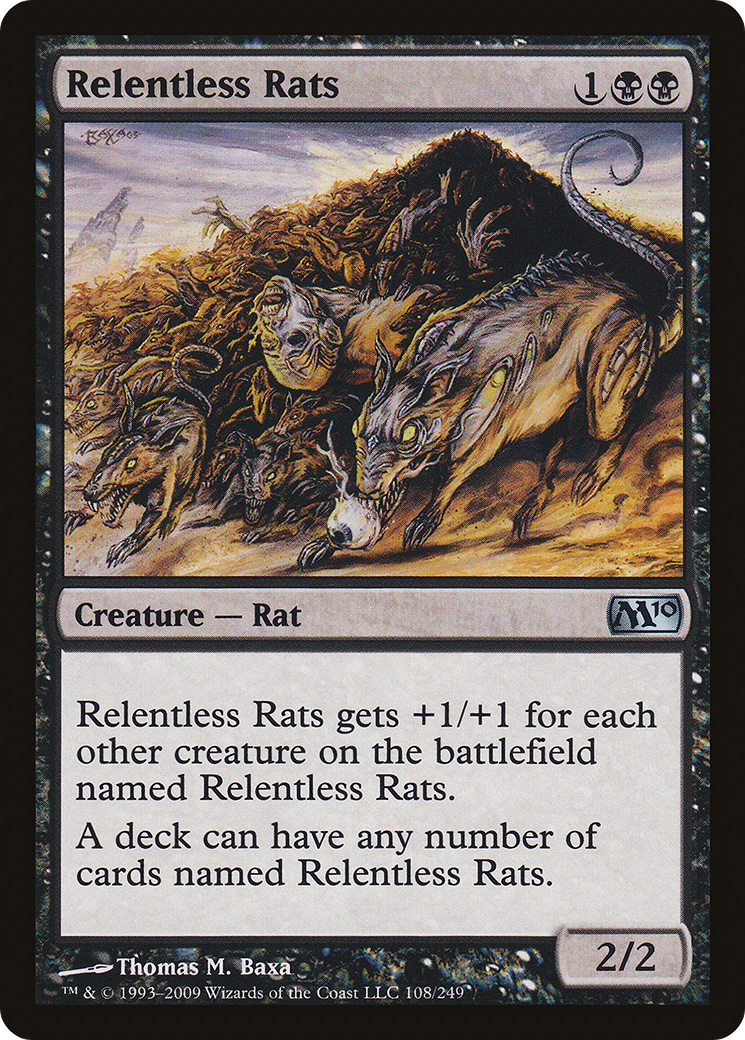 Relentless Rats (M10-108) [Magic 2010]