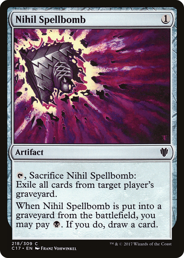 Nihil Spellbomb (C17-218) [Commander 2017]