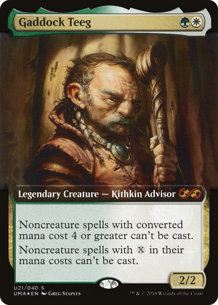 Gaddock Teeg (UMA:BT-U21) (Extended Art) [Ultimate Box Topper] Foil
