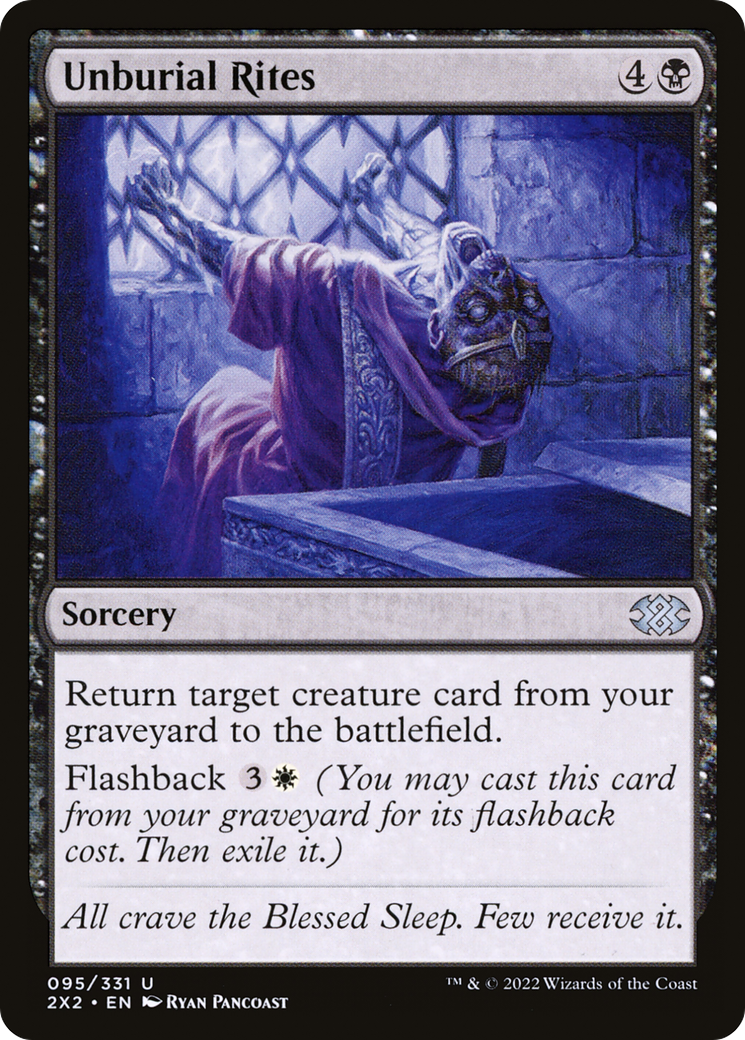 Unburial Rites (2X2-095) [Double Masters 2022] Foil