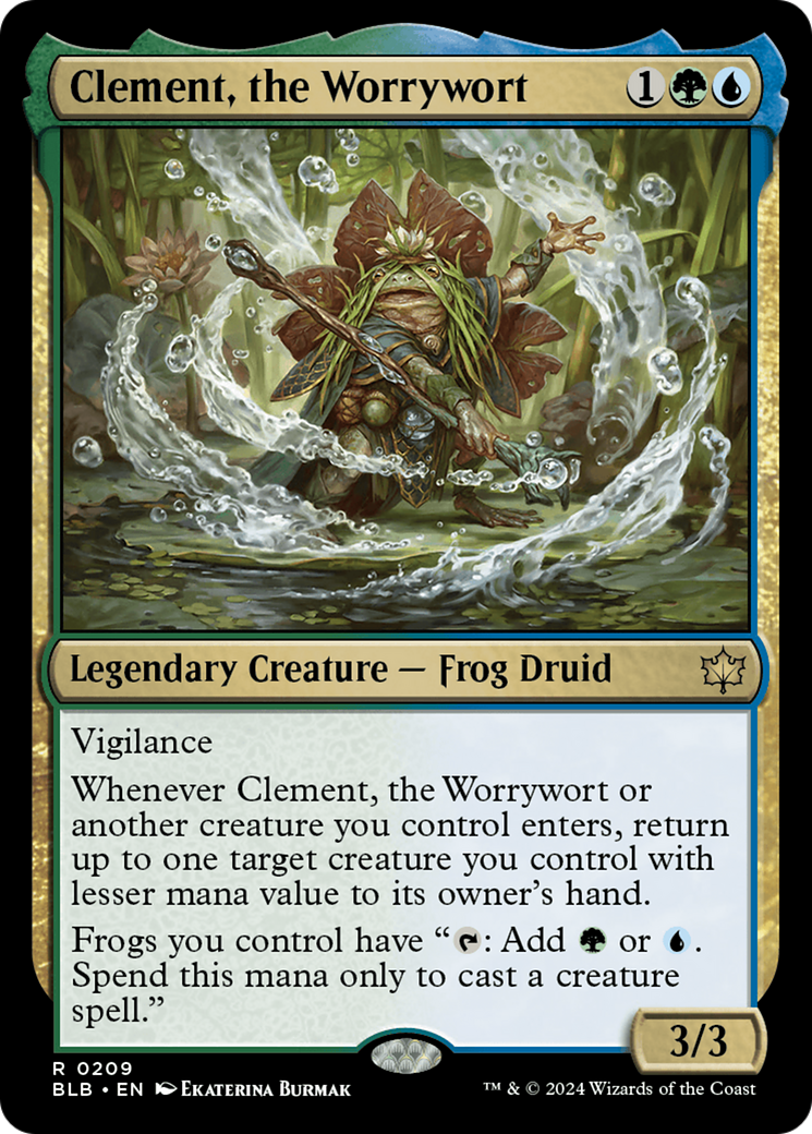 Clement, the Worrywort (BLB-209) [Bloomburrow] Foil
