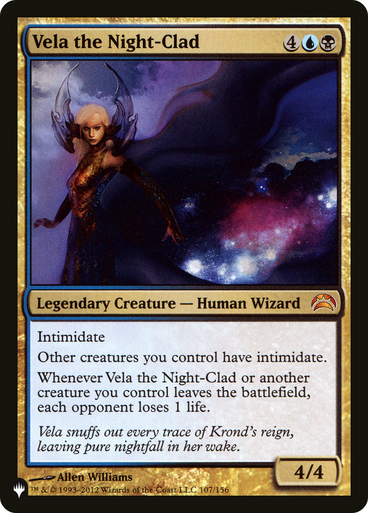 Vela the Night-Clad (LIST-PC2-107) [The List]