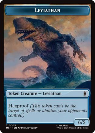 Leviathan // Food Double-Sided Token (MSH-5 // 19) [Marvel Super Heroes] Foil