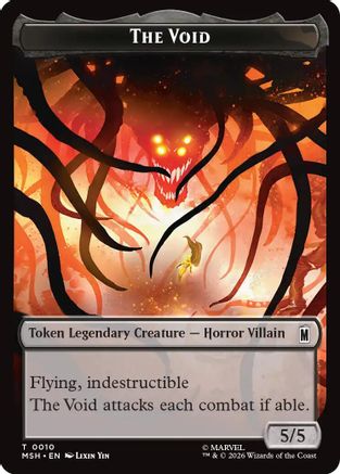 The Void // Squirrel Double-Sided Token (MSH-10 // 14) [Marvel Super Heroes]