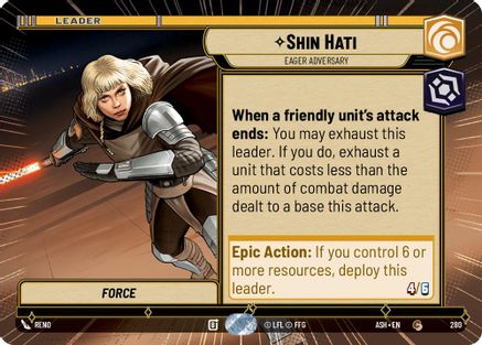 Shin Hati - Eager Adversary (Hyperspace) (280) [Ashes of the Empire]