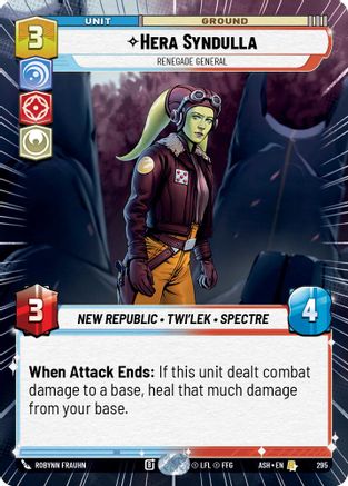 Hera Syndulla - Renegade General (Hyperspace) (295) [Ashes of the Empire]