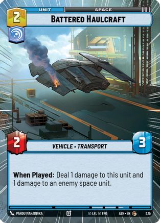 Battered Haulcraft (Hyperspace) (335) [Ashes of the Empire]