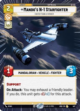 Mando's N-1 Starfighter - Faster than a Fathier (Hyperspace) (467) [Ashes of the Empire]
